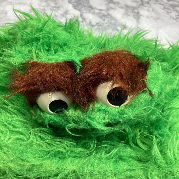 Vintage Oscar The Grouch Hand Puppet 1970s Sesame Street - Picture 2 of 7
